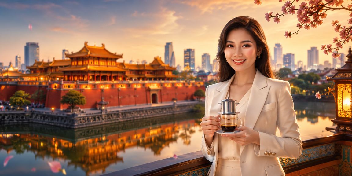 Cà phê Huế thanh bình bên dòng sông Hương, hình ảnh đặc trưng văn hóa Việt Nam