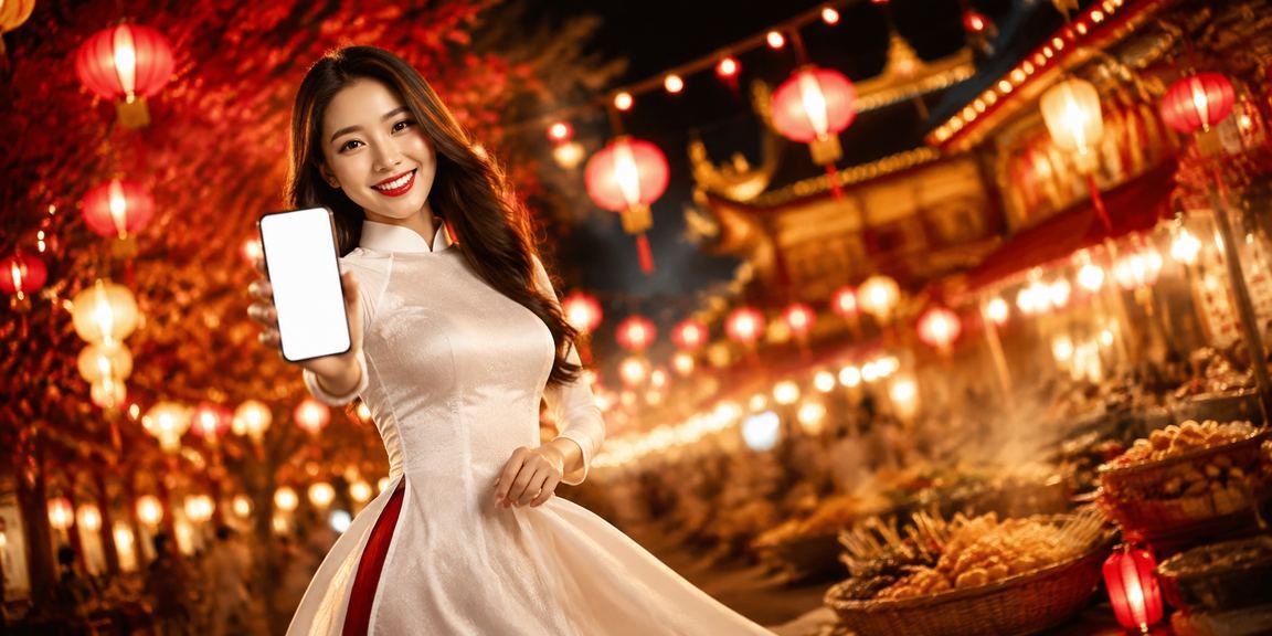 Người dùng tại Huế với áo dài trải nghiệm casino di động và theo dõi chương trình khuyến mãi